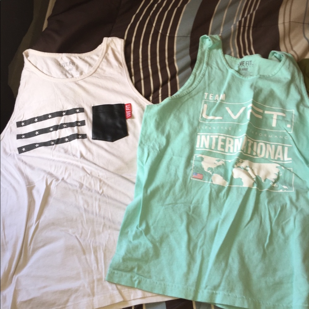 Live Fit Apparel 2 tanks as a bundle size large